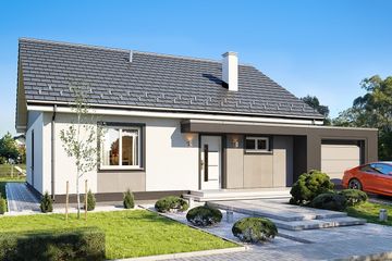  Projekt domu Zosia 7 B (WAH1889) - projekt domu parterowego z poddaszem - Zdjęcie 1