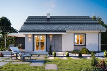  Projekt domu Zosia 7 B (WAH1889) - projekt domu parterowego z poddaszem - Zdjęcie 3