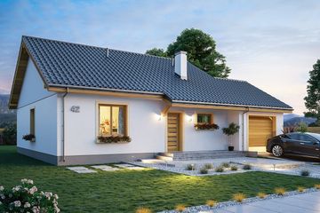  Projekt domu Zosia 8 (WAH1890) - projekt domu parterowego - Zdjęcie 3