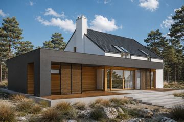Projekt domu EX 18 G2 soft - parterowy z poddaszem dom o powierzchni 212,41 m², dach dwuspadowy - ujęcie 3