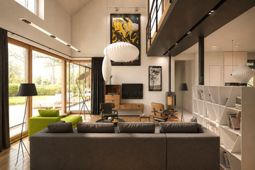 Projekt domu EX 18 G2 soft - parterowy z poddaszem dom o powierzchni 212,41 m², dach dwuspadowy - ujęcie 8