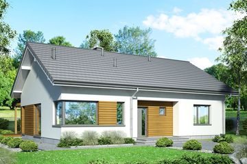  Projekt domu Mokka 2 modern (WOF1117) - projekt domu parterowego - Zdjęcie 1