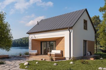  Projekt domu letniskowego Pilawa 02 (KZB1025) - projekt domu letniskowego parterowego z poddaszem - Zdjęcie 5