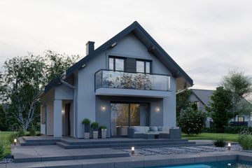  Projekt domu APS 001 NEW + P (LUA1423) - projekt domu parterowego z poddaszem - Zdjęcie 4