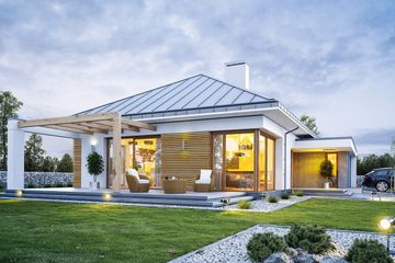  Projekt domu Wymarzony 2 (WAH1893) - projekt domu parterowego - Zdjęcie 2