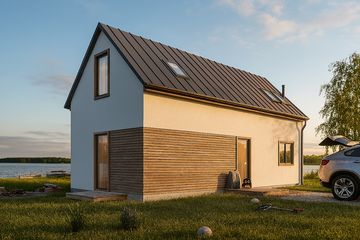  Projekt domu letniskowego Pilawa 03 (KZB1026) - projekt domu letniskowego parterowego z poddaszem - Zdjęcie 3