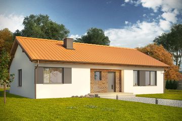  Projekt domu Danta 2 (WRN1421) - projekt domu parterowego - Zdjęcie 2