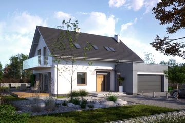  Projekt domu N7-G2 (KKG1041) - projekt domu parterowego z poddaszem - Zdjęcie 5