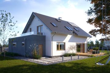  Projekt domu N7-G2 (KKG1041) - projekt domu parterowego z poddaszem - Zdjęcie 3