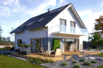  Projekt domu N7-G2 (KKG1041) - projekt domu parterowego z poddaszem - Zdjęcie 4