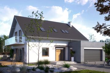  Projekt domu N7-G2 (KKG1041) - projekt domu parterowego z poddaszem - Zdjęcie 1