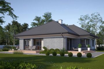  Projekt domu N11-G2 (KKG1018) - projekt domu parterowego - Zdjęcie 2