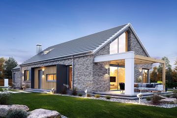  Projekt domu Wymarzony 9 (WAH1894) - projekt domu parterowego - Zdjęcie 2