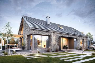  Projekt domu Wymarzony 9 (WAH1894) - projekt domu parterowego - Zdjęcie 3