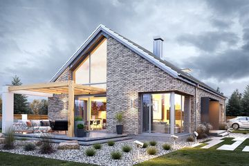  Projekt domu Wymarzony 9 (WAH1894) - projekt domu parterowego - Zdjęcie 4