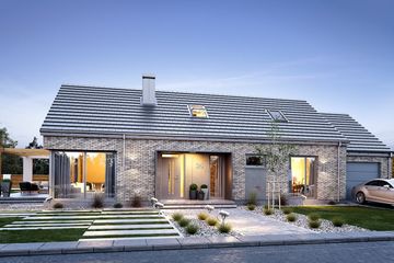  Projekt domu Wymarzony 9 (WAH1894) - projekt domu parterowego - Zdjęcie 1