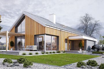  Projekt domu Wymarzony 4 (WAH1895) - projekt domu parterowego - Zdjęcie 1