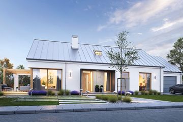  Projekt domu Wymarzony 8 (WAH1896) - projekt domu parterowego - Zdjęcie 1