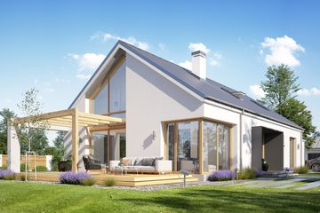  Projekt domu Wymarzony 8 (WAH1896) - projekt domu parterowego - Zdjęcie 2