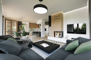  Projekt domu Wymarzony 7 (WAH1897) - projekt domu parterowego - Zdjęcie 4