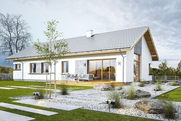  Projekt domu Wymarzony 5 (WAH1899) - projekt domu parterowego - Zdjęcie 2