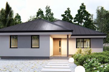  Projekt domu uA70 (WCB1094) - projekt domu parterowego - Zdjęcie 2