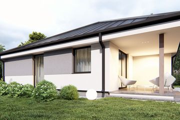  Projekt domu uA70 (WCB1094) - projekt domu parterowego - Zdjęcie 3