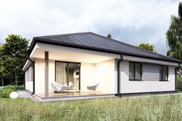  Projekt domu uA70 (WCB1094) - projekt domu parterowego - Zdjęcie 4