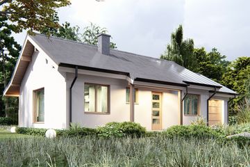  Projekt domu uA75 (WCB1099) - projekt domu parterowego - Zdjęcie 2