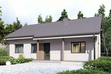  Projekt domu uA77 (WCB1100) - projekt domu parterowego - Zdjęcie 2