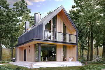  Projekt domu Malutki dr-S (BSA2184) - projekt domu parterowego z poddaszem - Zdjęcie 1