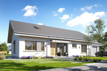  Projekt domu Wymarzony 10 (WAH1900) - projekt domu parterowego - Zdjęcie 1