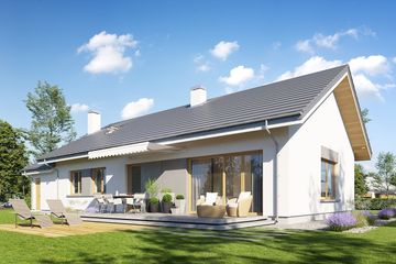  Projekt domu Wymarzony 10 (WAH1900) - projekt domu parterowego - Zdjęcie 2