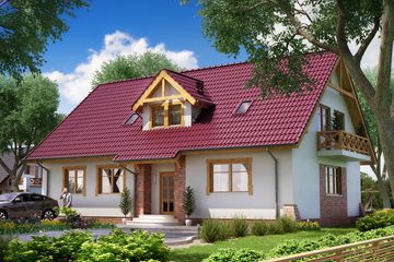  Projekt domu BS-16 dwulokalowy (JGC1203) - projekt domu parterowego z poddaszem - Zdjęcie 1