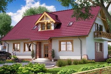  Projekt domu BS-16 dwulokalowy (JGC1203) - projekt domu parterowego z poddaszem - Zdjęcie 1