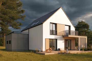  Projekt domu Tyniec 03A (KZB1027) - projekt domu parterowego z poddaszem - Zdjęcie 4