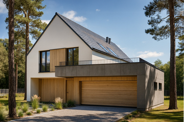  Projekt domu Tyniec 03A (KZB1027) - projekt domu parterowego z poddaszem - Zdjęcie 1