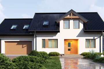  Projekt domu uA15v2 (WCB1104) - projekt domu parterowego z poddaszem - Zdjęcie 2