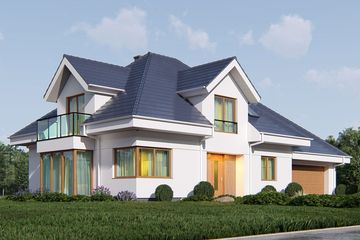 Projekt domu uA29v2 - parterowy z poddaszem dom o powierzchni 180,38 m², dach kopertowy - ujęcie 4