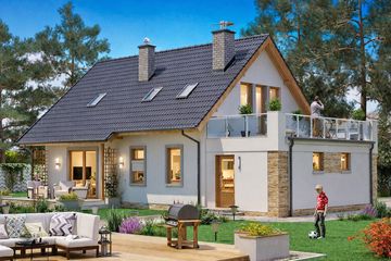  Projekt domu BW-03 wariant 9 (JGC1206) - projekt domu parterowego z poddaszem - Zdjęcie 3