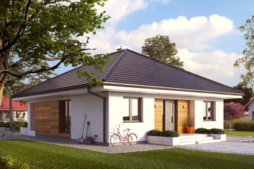  Projekt domu Elka 4 (BSA2185) - projekt domu parterowego - Zdjęcie 1