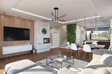  Projekt domu Domena 203 B (WRW1318) - projekt domu parterowego z poddaszem - Zdjęcie 7