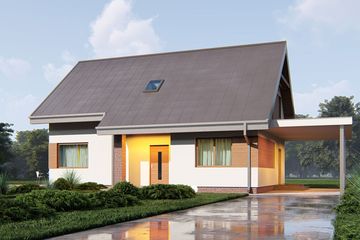  Projekt domu uA17v2 (WCB1109) - projekt domu parterowego z poddaszem - Zdjęcie 4