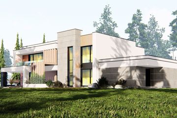Projekt domu uA82 - z pełnym piętrem dom o powierzchni 251,99 m², dach płaski - ujęcie 5