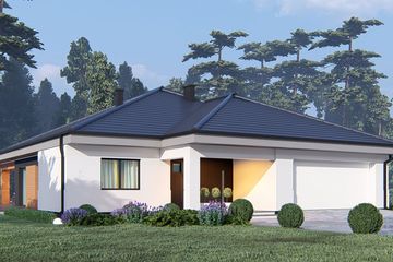 Projekt domu uA8v4 (WCB1115) - projekt domu parterowego - Zdjęcie 1