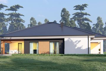  Projekt domu uA8v4 (WCB1115) - projekt domu parterowego - Zdjęcie 3