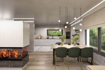Projekt domu KA17 M - parterowy dom o powierzchni 122,35 m², dach kopertowy - ujęcie 7