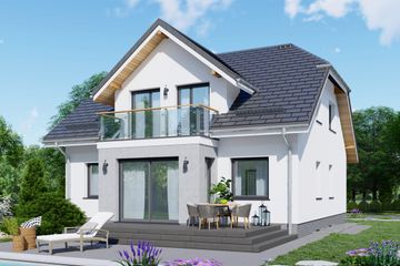  Projekt domu APS 098 + P (LUA1427) - projekt domu parterowego z poddaszem - Zdjęcie 3