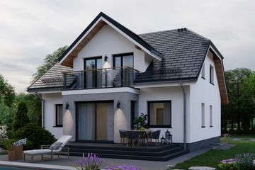  Projekt domu APS 098 + P (LUA1427) - projekt domu parterowego z poddaszem - Zdjęcie 6