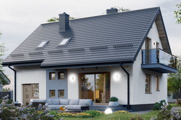  Projekt domu APS 202 NEW (LUA1428) - projekt domu parterowego z poddaszem - Zdjęcie 4